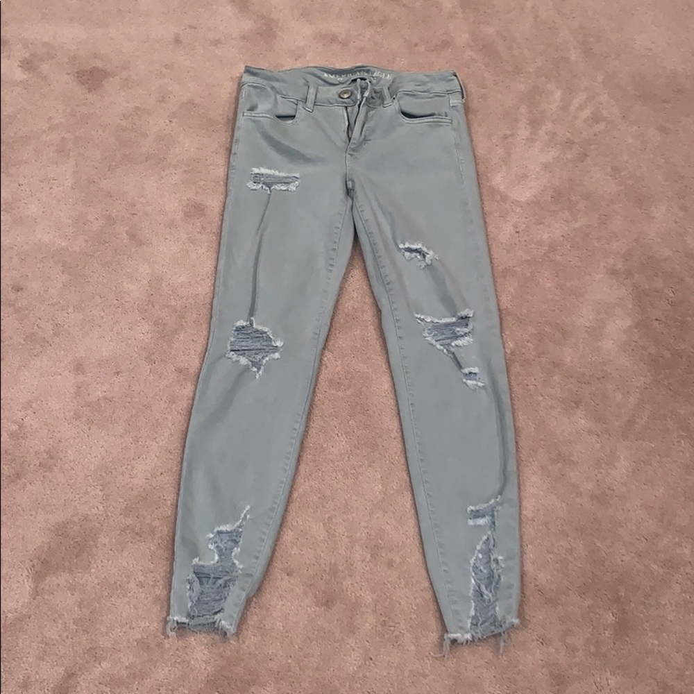 Light Turquoise American Eagle Jeans